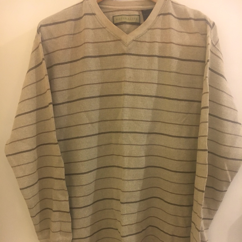 Natural Life V Neck Long Sleeve Shirt